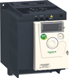 SCHNEIDER ELECTRIC ATV12 FREQUENTIEREGELAAR 2,2KW 3HP 200-240V 1 FASE ZONDER FILTER