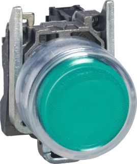 SCHNEIDER ELECTRIC HARMONY XB4 DRUKKNOP VERLICHT VERZONKEN 22MM 24V ATEX GROEN