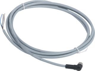 SCHNEIDER-ELECTRIC XZCP CONNECTORKABEL M8 CONNECTOR 4-POLIG HAAKS PVC KABEL FEMALE METALEN BEVESTIGINGSMOER 2 METER KABEL