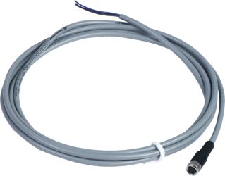 SCHNEIDER-ELECTRIC XZCP CONNECTORKABEL M8 CONNECTOR 3-POLIG RECHT PVC KABEL FEMALE METALEN BEVESTIGINGSMOER 2 METER KABEL