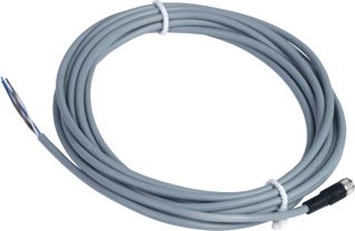 SCHNEIDER-ELECTRIC XZCP CONNECTORKABEL M8 CONNECTOR 4-POLIG RECHT PVC KABEL FEMALE METALEN BEVESTIGINGSMOER 5 METER KABEL