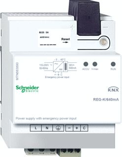 SCHNEIDER ELECTRIC KNX VOEDING 640MA MET NOODSTROOMINGANG