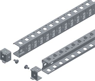 SCHNEIDER ELECTRIC SPACIAL SF / SM UNIVERSELE DWARSSTIJLEN 40MM VOOR KAST 1600MM 2 STUKS