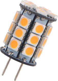 BAILEY LED LAMP SMD G6.35 3W WARMWIT 3000K CRI80-89 350LM 10-30V DC OF 12V AC 330D 19X35MM 