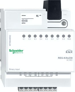 SCHNEIDER ELECTRIC M KNX BINAIRE INGANG 8 X 230V LICHTGRIJS