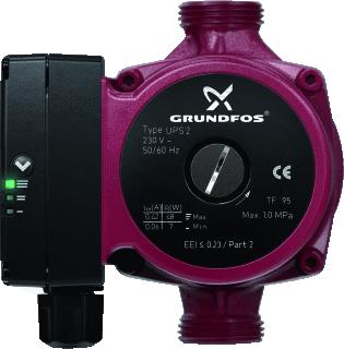 GRUNDFOS UPS2 25-80 180 CIRCULATIEPOMP 1X230V 50HZ 9H AANSLUITING G 1 1/2 