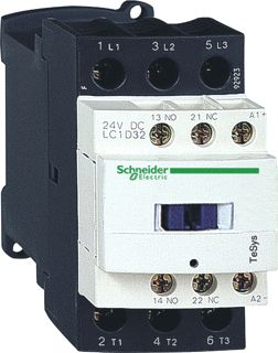 SCHNEIDER ELECTRIC TESYS D CONTACTOR 3M HC: M+V AC-3<=440V 25A STUURSPANNING: 220V DC