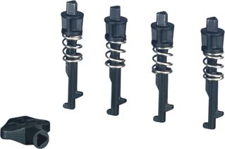 HENSEL MI OMBOUW NAAR DRIEKANTSLUITING 8MM (SET 4X +SLEUTEL)