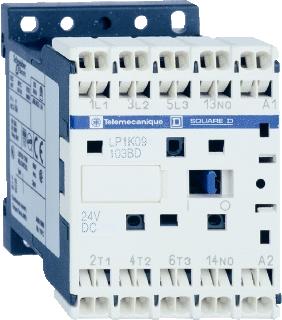 SCHNEIDER ELECTRIC TESYS MAGNEETSCHAKELAAR 3P 24V DC AC-1 20A AC-3 6A AC-4 4A 2.2KW 1 NO VEERKLEMAANSLUITING 