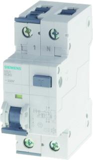 SIEMENS FI/LS-PROTECTOR TYPE A (PSE/SSF) D=70MM IFN 30MA,10KA 1+N-P C-CARACTERISTIC 10A.