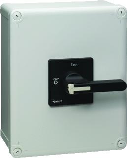 SCHNEIDER ELECTRIC TESYS VARIO LASTSCHEIDER MET DRAAIKNOP IN BEHUIZING IP65 3M 100A