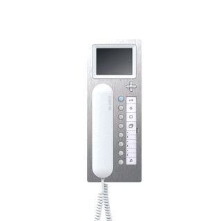 SIEDLE BUS-TELEFOON COMFORT MET KLEURENMONITOR BTCV 850-03 E-W EDELSTAAL-WIT 