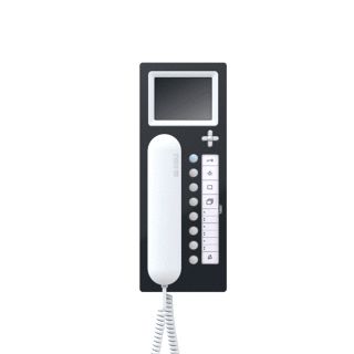 SIEDLE BUS-TELEFOON COMFORT MET KLEURENMONITOR BTCV 850-03 SH-W ZWART-HOOGGLANS-WIT 