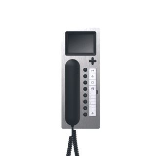 SIEDLE BUS-TELEFOON COMFORT MET KLEURENMONITOR BTCV 850-03 E-S EDELSTAAL-ZWART 