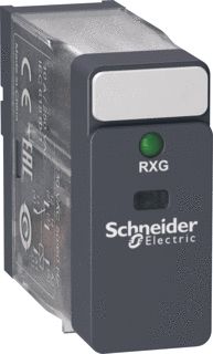SCHNEIDER-ELECTRIC RXG INTERFACERELAIS INSTEEKRELAIS CONTACT 1W 10A SPOELSPANNING 230VAC LED + STAND INDICATOR 