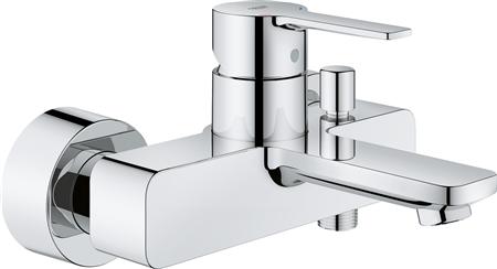 GROHE LINEARE NEW BADMENGKRAAN WAND TWEEGREEPS 2-GATS OMSTELINRICHTING 150+/-15MM HART 184MM UITLOOP VAST CHROOM