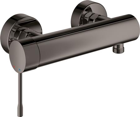 GROHE ESSENCE NEW DOUCHEMENGKRAAN WAND EENGREEPS 2-GATS CARTOUCHE KERAMISCH 150MM HARTAFSTAND MET KOPPELINGEN HARD GRAPHITE