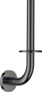 GROHE ESSENTIALS RESERVE TOILETROLHOUDER ROND WAND 1X STANG 1-GATS METAAL HARD GRAPHITE 