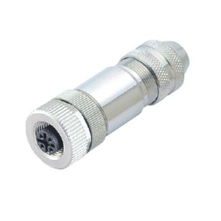 WEIDMULLER RONDE (INDUSTRIE) CONNECTOR CONTACTUITVOERING CONTRASTEKKER (FEMALE) DRAADMAAT (METRISCH) 12 4 DATA CONTACTEN 4 VERMOGENSCONTACTEN 4 STUURCONTACTEN VOOR BUITENDIAMETER KABEL 6 8MM UITVOERING BEHUIZING RECHT N