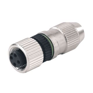 WEIDMULLER RONDE (INDUSTRIE) CONNECTOR CONTACTUITVOERING CONTRASTEKKER (FEMALE) 4 DATA CONTACTEN 4 VERMOGENSCONTACTEN 4 STUURCONTACTEN VOOR BUITENDIAMETER KABEL 2.9 5.1MM UITVOERING BEHUIZING RECHT NOM. (MEET)STROOM IN