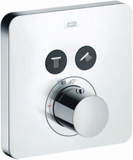 AXOR SHOWERSELECT AFBOUWDEEL INBOUW THERMOSTAAT MET STOPKRANEN VOOR 2 DOUCHEFUNCTIES CHROOM 