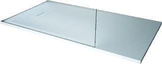 NOVELLINI NOVOSOLID DOUCHEBAK RECHTHOEKIG 90MM AFVOER COMPOSIET 1200 X 800MM (LXB) 35MM BAK WIT