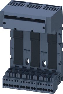 SIEMENS 3RA68 UITBREIDINGS BLOK 3-VOUDIG VERBINDING HOOFDCIRCUIT: VEERKLEM. 3 SLOTS VOOR COMPACT LOAD FEEDERS