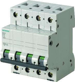 SIEMENS STROOMONDERBREKER 400V 6KA 3+N-POLIG C 40A 