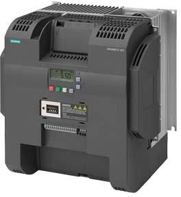 SIEMENS SINAMICS V20 3AC380-480V-15/+10% 47-63HZ HO: 18,5KW (150% 60S) LO: 22KW C3 FILTER. 4DI 2DO,2AI,1AO USS/MODBUS RTU IP20 FSE