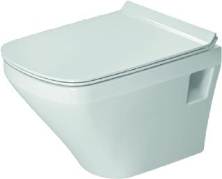 DURAVIT WANDWC 48CM COMPACT RIMLESS 4,5 L DIEPSPOEL EWL KLASSE 1 MET WONDERGLISS WIT 