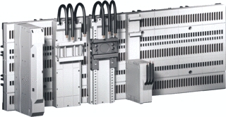 RITTAL SV RILINE COMPACT STROOMRAILADAPTER COMFORT MAX. 16A 3-POLIG AANSL.DRADEN AWG 14 160X22,5X80,2MM (HXBXD) VOOR RAILS 10MM