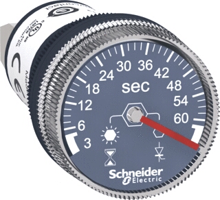 SCHNEIDER ELECTRIC HARMONY XB5 TIMER MONOFUNCTIE BEREIK TIJDVERTRAGING: 3 S?60 S SPANNING: 100?240VAC/DC INBOUW 22MM