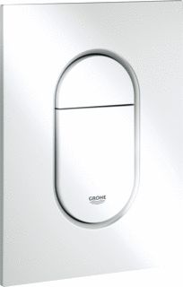 GROHE ARENA COSMOPOLITAN S BEDIENINGSPLAAT MECHANISCH TWEEKNOPS 172 X 130MM (LXB) KUNSTSTOF ALPINE WIT