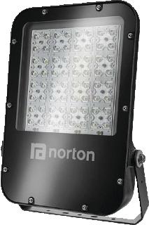 NORTON SWL-A LED ASYMMETRISCH 150W 4000K 17000LM CRI70-79 BUNDEL 41-80GRADEN IP66 WIT 67MM OPBOUW ZWENKBAAR BEH. ANTRACIET 