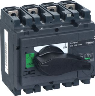 SCHNEIDER ELECTRIC COMPACT LASTSCHEIDER COMPACT INS250-160A 4P LASTSCHEIDER ZWART 