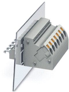 PHOENIX CONTACT DOORVOERKLEM AANSLUITMETHODE: PUSH-IN-VEERDRUKAANSLUITING SOLDEERAANSLUITING AANTAL POLEN: 1 BELASTINGSSTROOM: 32 A DOORSNEDE: 0,2 MM² 4 MM² AANSLUITRICHTING VAN DE ADER T.O.V. DE STEEKRICHTING: 45 ° BREE 