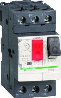 SCHNEIDER ELECTRIC TESYS GV2ME VERMOGENSSCHAKELAAR THERMISCH/MAGNETISCH 0,63-1A SCHROEFKLEM SET VAN 24