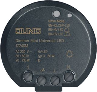 JUNG UNIVERSELE DIMMER LED MINI ANTRACIET 