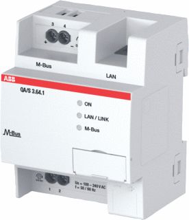 ABB ENERGY ANALYZER M-BUS 64 M-BUS-SLAVES 100-240VAC 50-60HZ IP20 72MM DIN-RAIL 