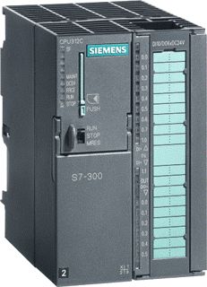 SIEMENS SIPLUS BASISMODULE CPU 312C S7-300 64KB WERKGEHEUGEN MPI 10DI 6DQ 2X HIGHSPEED TELLER VOEDING 24V DC. 