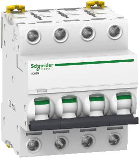 SCHNEIDER ELECTRIC IC60H INSTALLATIEAUTOMAAT 4P IN=0,5A B-KARAKTERISTIEK