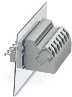 PHOENIX CONTACT DOORVOERKLEM AANSLUITMETHODE: PUSH-IN-VEERDRUKAANSLUITING SOLDEERAANSLUITING AANTAL POLEN: 1 BELASTINGSSTROOM: 32 A DOORSNEDE: 0,2 MM² 4 MM² AANSLUITRICHTING VAN DE ADER T.O.V. DE STEEKRICHTING: 45 ° BREE 