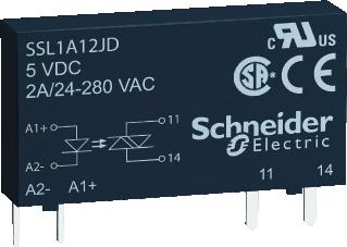 SCHNEIDER ELECTRIC HARMONY SSR INSTEEKRELAIS IN: 15-30V DC UIT: 24-280V AC 2A