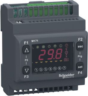 SCHNEIDER ELECTRIC ECOSTRUXURE M171/M172 PLC 12-24VAC 22-26VDC 5X RELAIS 5X ANALOOG 6X DIGITAAL 