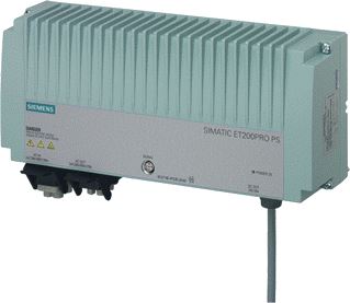SIEMENS POWER SUPPLY SIMATIC ET200PRO PS IN IP67 DEGREE OF PROTECTION 3-PHASE 