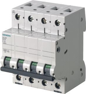 SIEMENS AUTOMAAT 400V 6KA 3+N-POLIG C-KARAKTERISTIEK 63A 