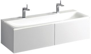 GROHE BAU CERAMICS WASTAFEL 1X WASKOM KRAANGAT MIDDEN OVERLOOP KERAMIEK VUILAFSTOTEND 560 X 420 X 210MM (BXDXH) WIT 