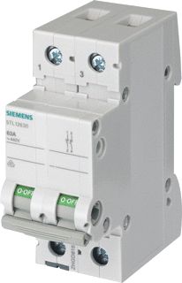 SIEMENS SENTRON OFF SWITCH 100 A 2-POLE. 5TL12910 