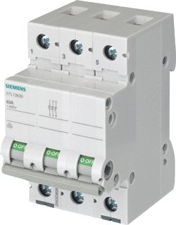 SIEMENS SENTRON OFF SWITCH 125 A 3-POLE. 5TL13920 