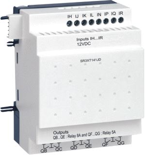 SCHNEIDER ELECTRIC ZELIO LOGIC DISCRETE I/O EXPANSIEMODULE 14 I/O 12V DC 